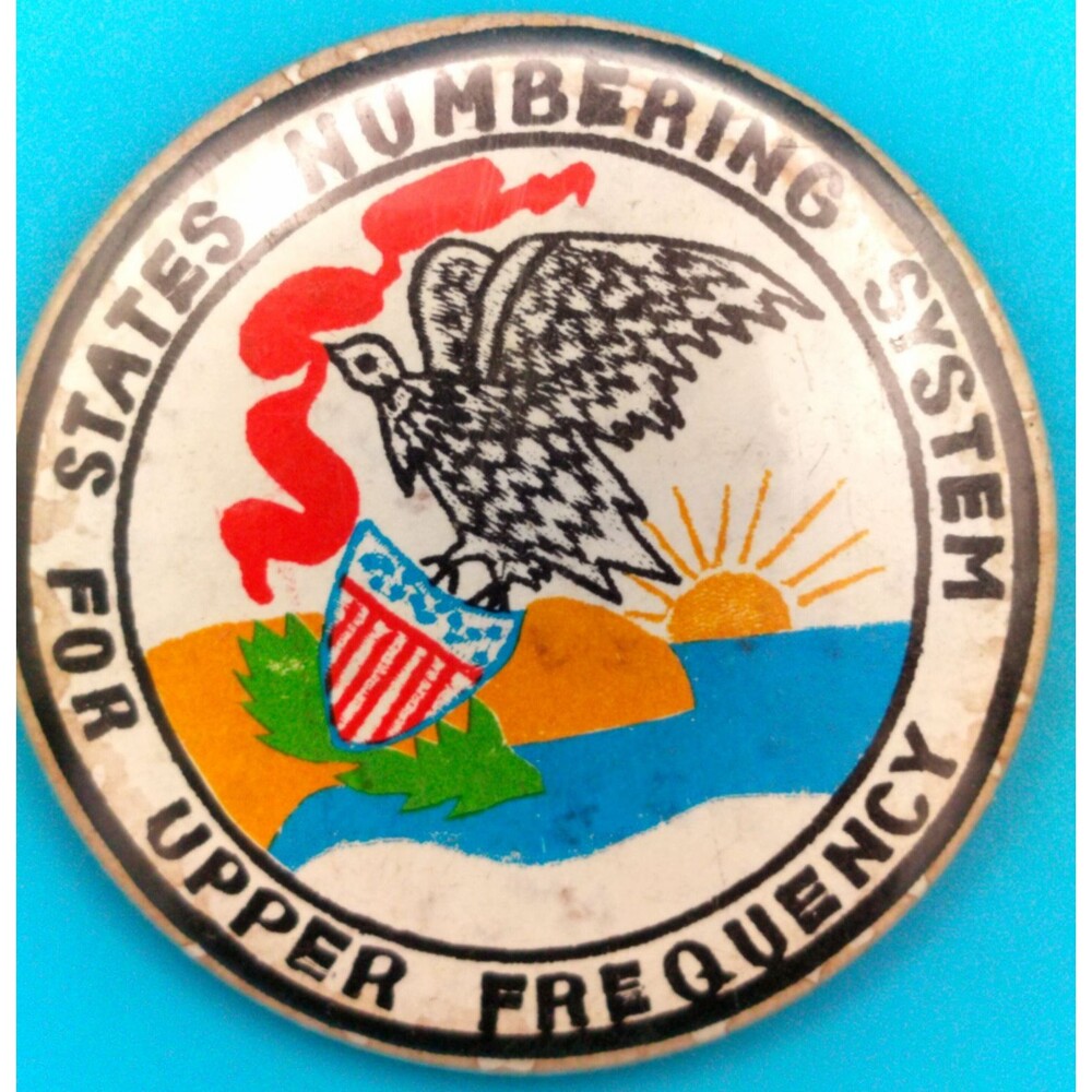 States Numbering System For Upper Frequency USA Eagle Vintage Rare